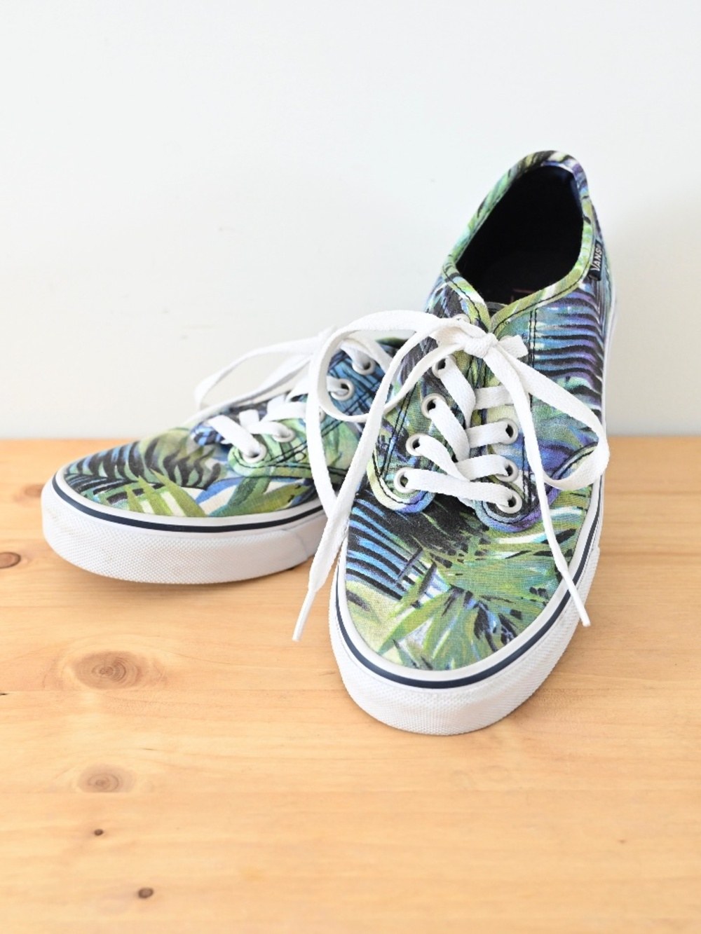 Vans Off the Wall Camden Stripe Palm Leaf Tropical Sneakers US Women 6.5 EU 36.5